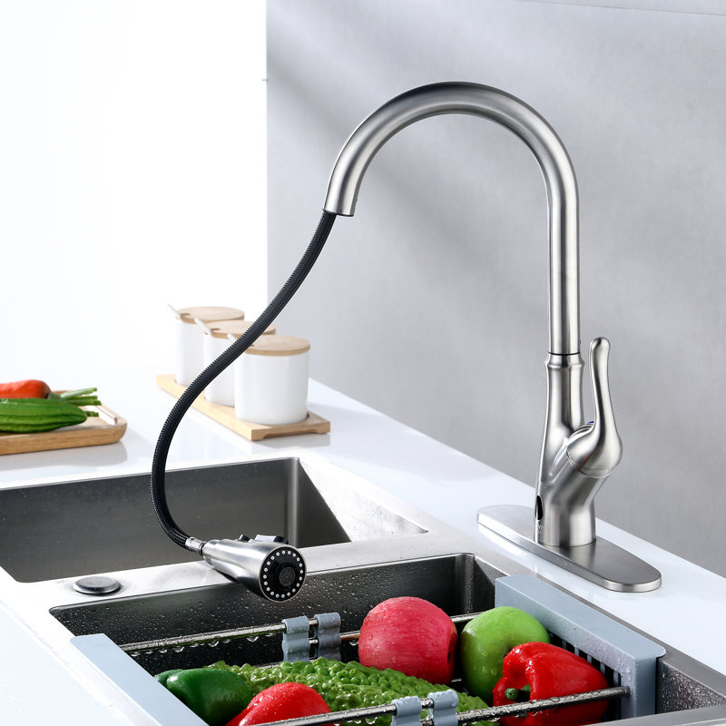 Clovis Goods Pull Down Touchless Kitchen Faucet & Reviews Wayfair